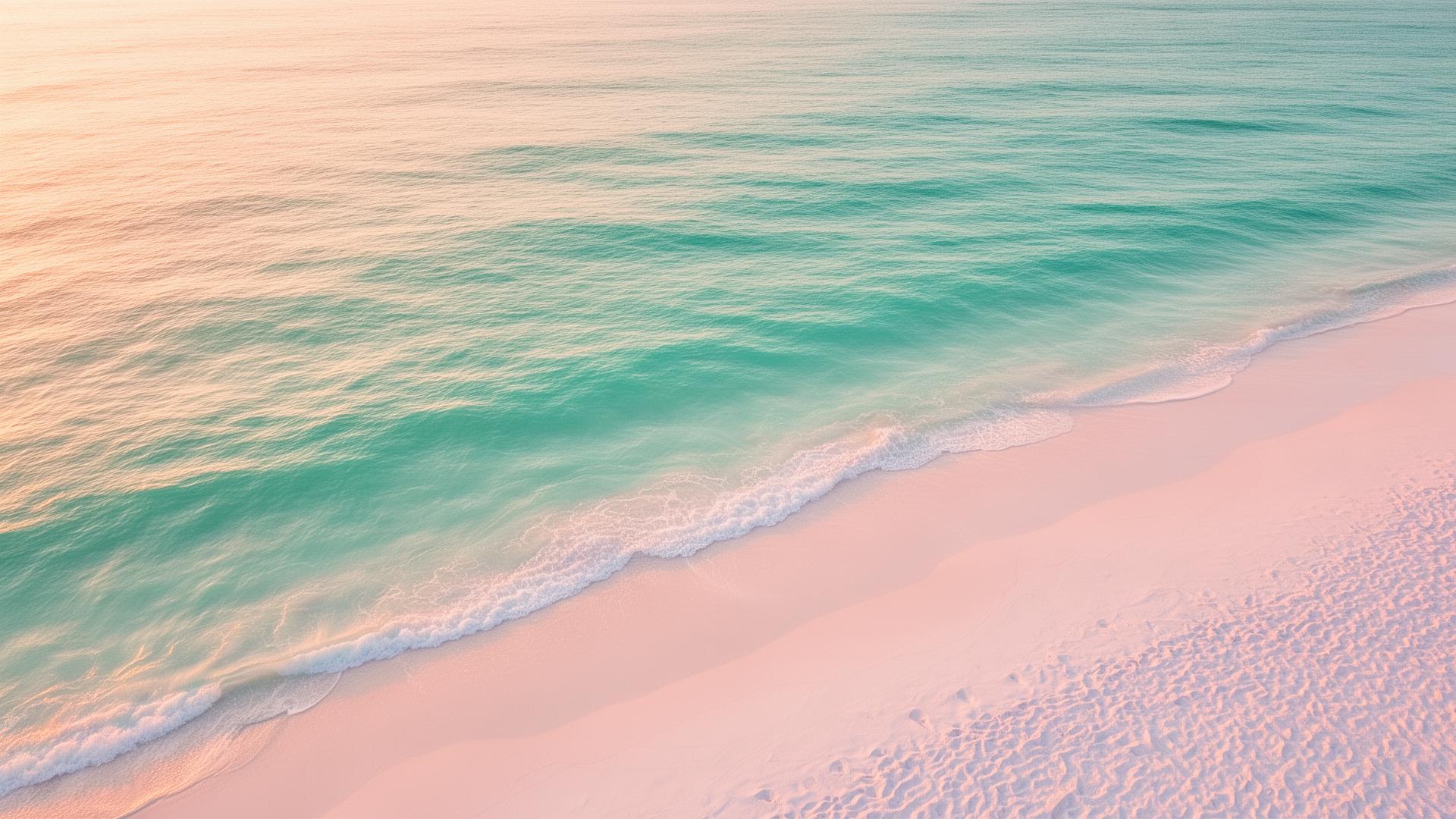 Calm Mediterranean sea at sunrise